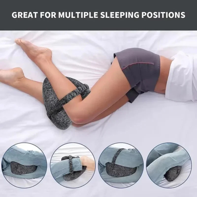 Memory Foam Knee Pillow for Side Sleepers | Leg Support Knee Support Pillow QXL