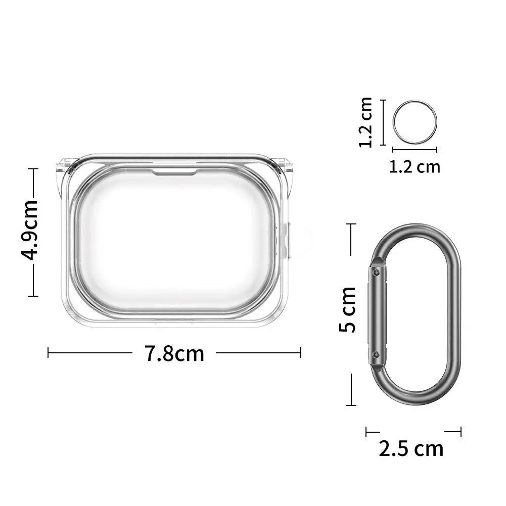 Transparent TPU Case for Nothing Ear (a) & Ear 2 + Keychain Earphone Case Cover QXL