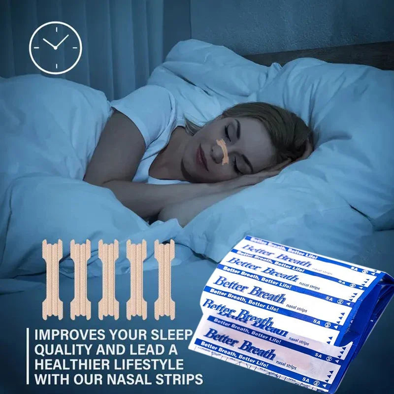 Nasal Strips for Better Breathing & Sleep | 10, 30, 60 Pack Nasal Breathing Strips QXL