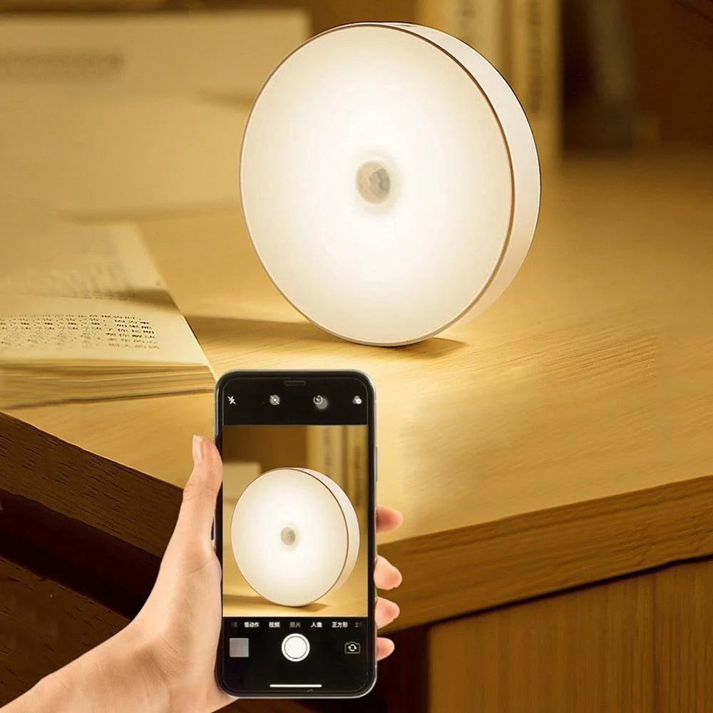 Magnetic Motion Sensor LED Night Light | USB-C Rechargeable Motion Sensor Night Light QXL