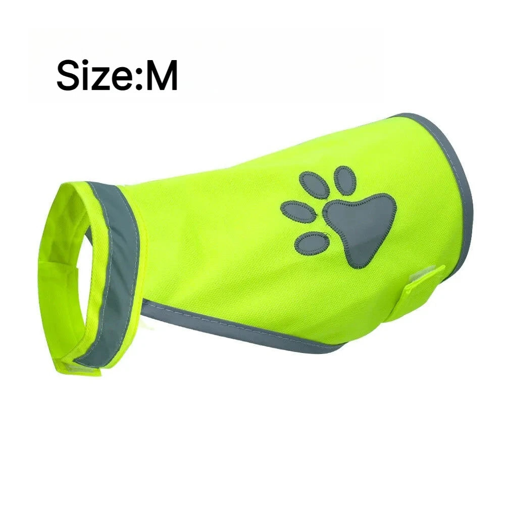 Dog Reflective Safety Vest | High Visibility Fluorescent S–2XL Dog Safety Vest QXL M