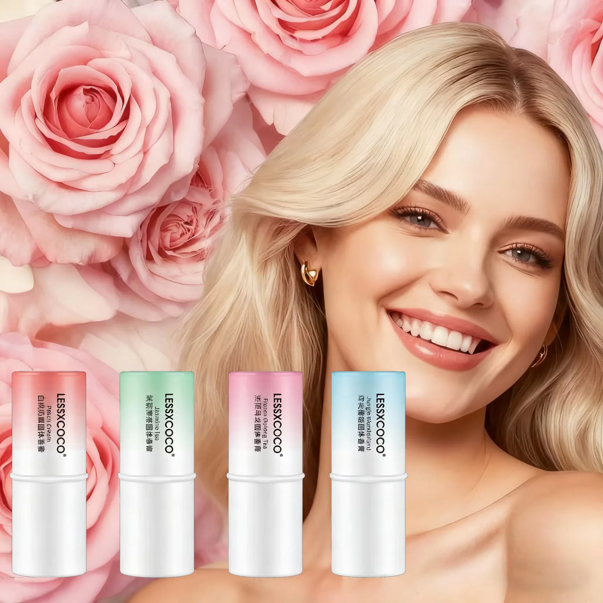 Fruity Solid Perfume Stick & Deodorant Balm for Women Solid Perfume Balm QXL