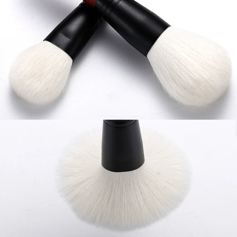 26-Pc Goat Hair Makeup Brush Set | Pro Foundation & Eye Kit Makeup Brush Set QXL