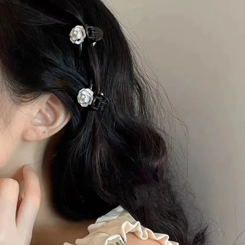 2-Pack Retro French Camellia Hair Clips | Vintage Hairpins Hair Clip Set QXL
