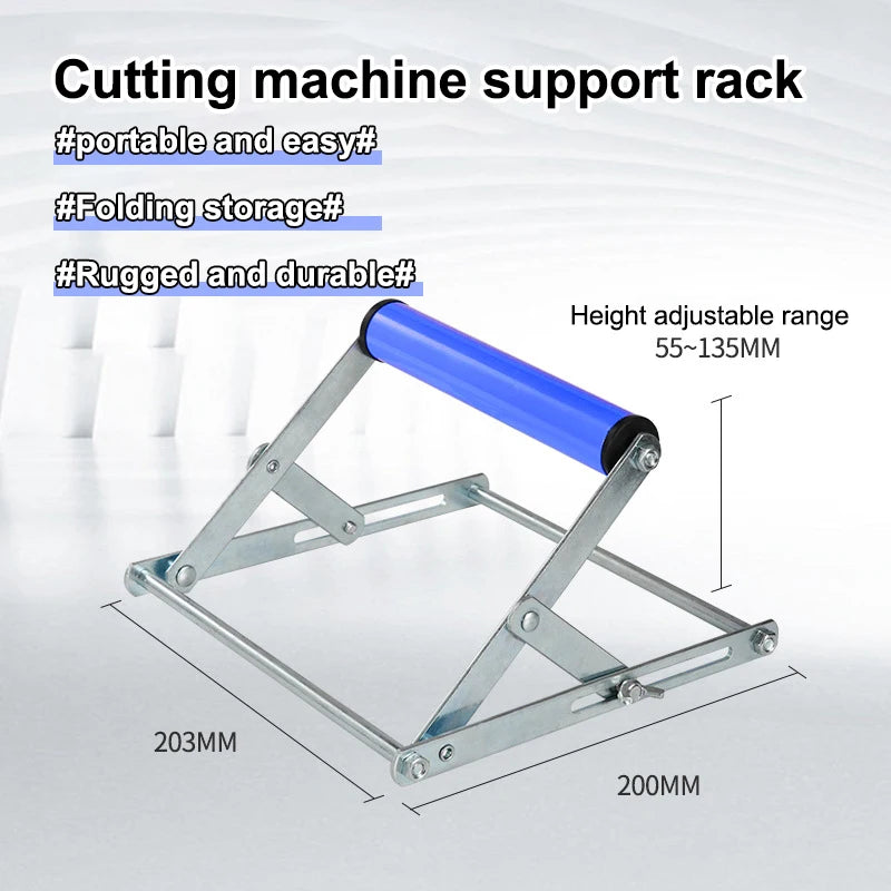 Adjustable Foldable Miter Saw Roller Support Stand | Stainless Saw Support Stand QXL Blue