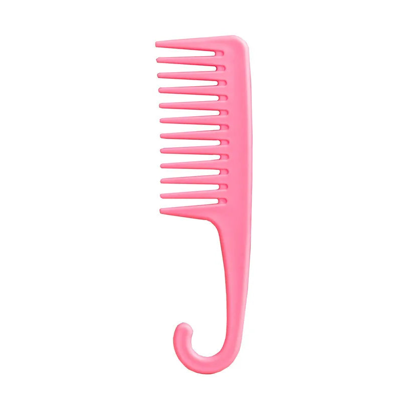 Anti-Static Wide Tooth Bending Comb for Wigs & Hair Styling Wide Tooth Hair Comb QXL Pink