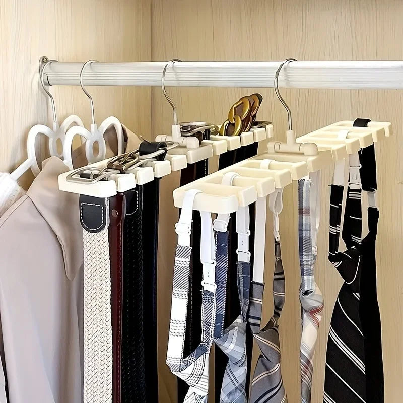 Multi-Function Belt, Tie & Scarf Storage Rack Organizer Accessory Storage Rack QXL