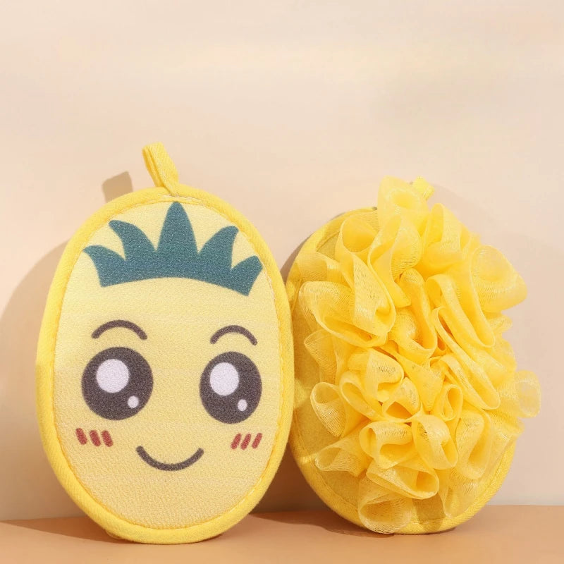 Pineapple Double-Sided Bath Gloves | Exfoliating Body Scrubber Exfoliating Bath Gloves QXL