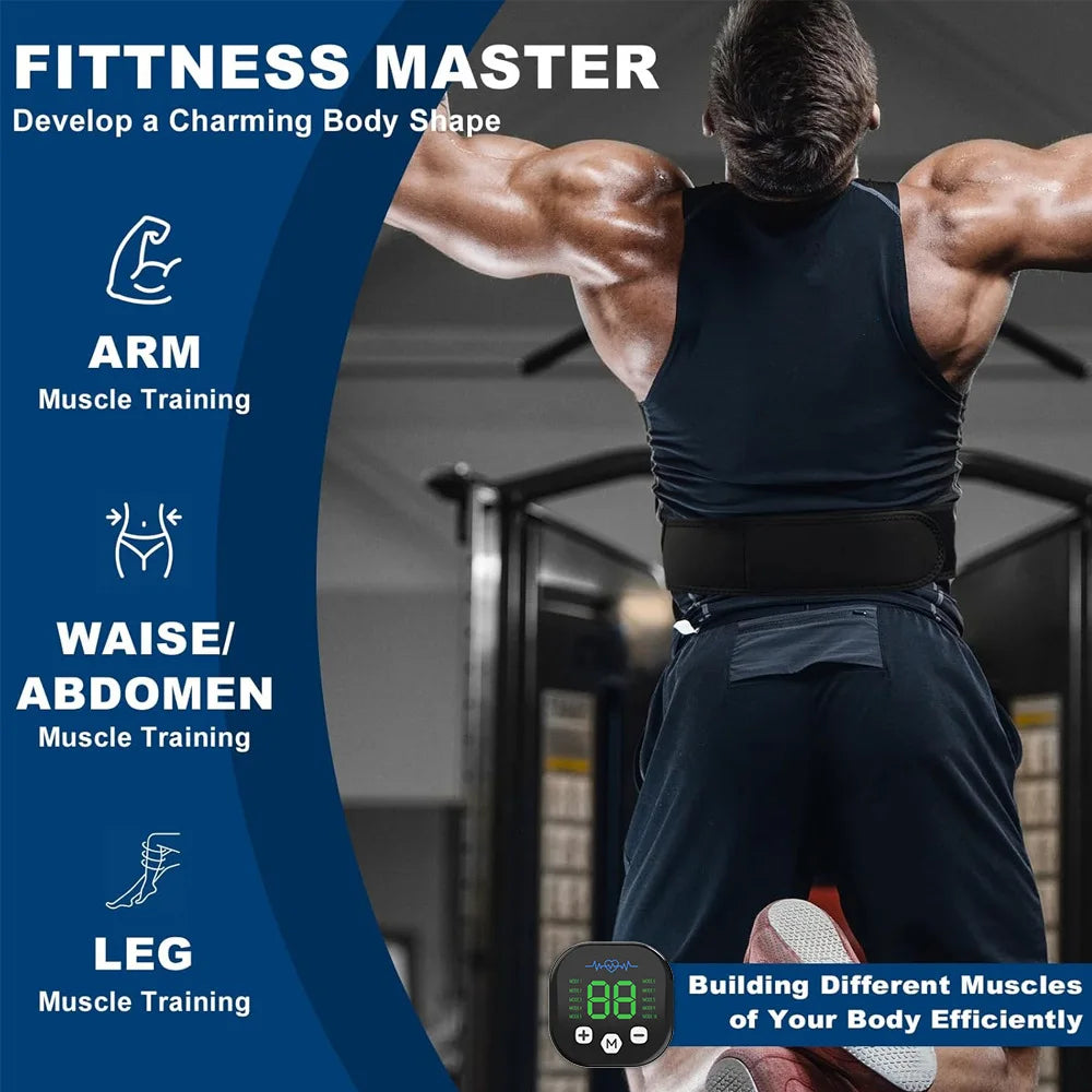 EMS Waist Toning Belt | Electric Muscle Stimulator Massager EMS Toning Belt QXL