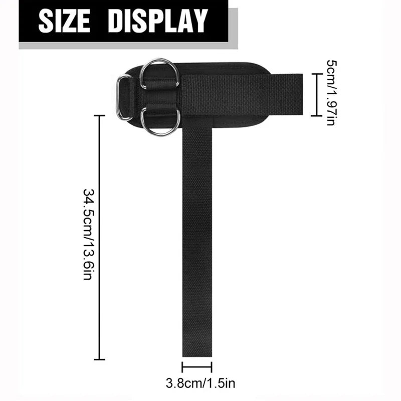 2-in-1 Weightlifting Wrist Straps with D-Ring | Gym Deadlift Weightlifting Wrist Straps QXL