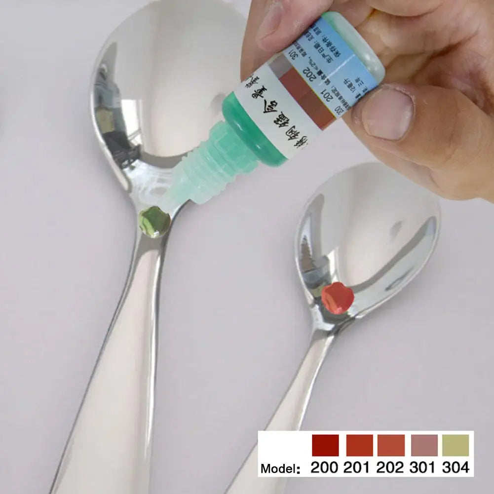 304 Stainless Steel Test Solution – Grade ID Reagent 12ml Metal Testing Reagent QXL