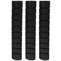 3-Pack Pull-Up Bar Grip Pads | Non-Slip Sponge Sleeve Covers Bar Grip Pads QXL Black