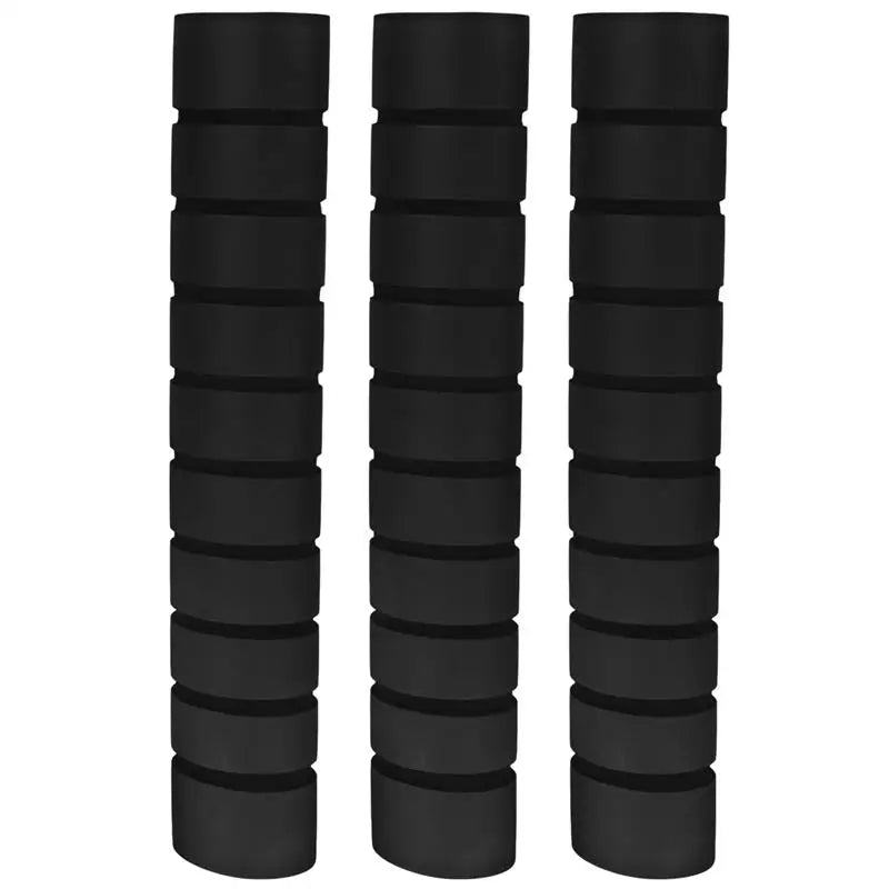 3-Pack Pull-Up Bar Grip Pads | Non-Slip Sponge Sleeve Covers Bar Grip Pads QXL Black