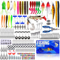 332-Piece Fishing Lure Set | Bionic Minnow Bait Tackle Kit Fishing Lure Set QXL 332pcs