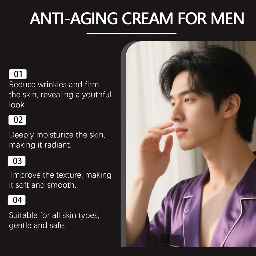 East Moon Men's Anti-Aging Face Cream | Firming & 24H Hydration Men's Face Cream QXL