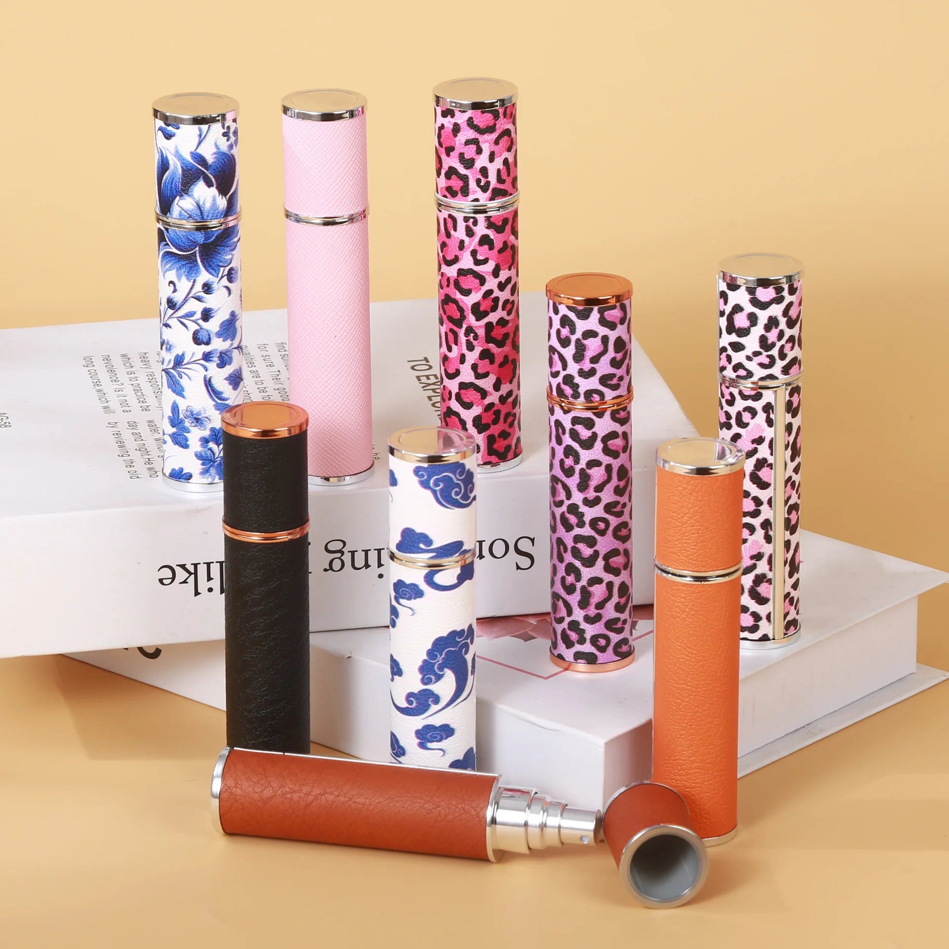 10ml Refillable Travel Perfume Spray Bottle | PU Leather Perfume Atomizer QXL
