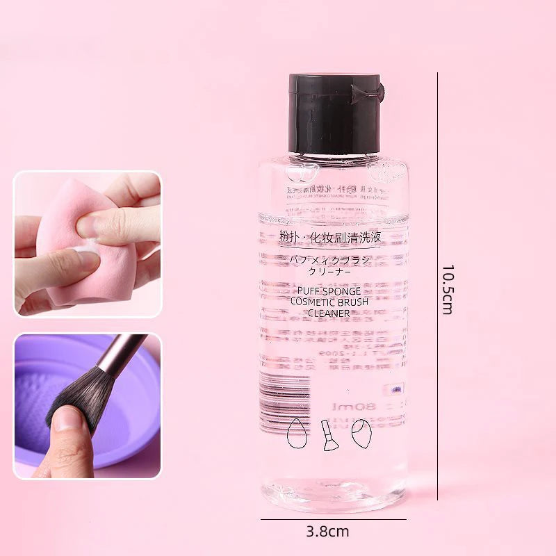 YOVIP Makeup Brush & Sponge Cleaning Solution 50/80ml Brush Cleaning Solution QXL