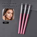 KOSSHOW 3-Pack Oblique Concealer Brushes – Soft & Precise Concealer Brush Set QXL Pink