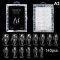 Clear Stiletto False Nail Tips 70/140/150 Pc | DIY Extensions False Nail Tips QXL A3