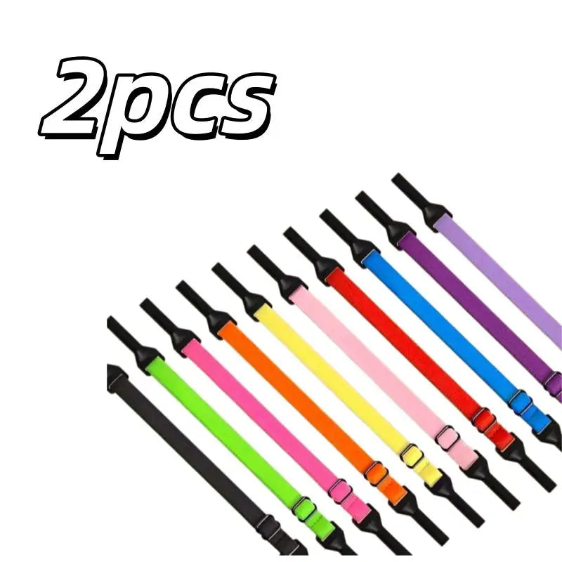 Adjustable Eyeglass Straps | Colorful Microfiber 2 or 6 Pack Eyeglass Straps QXL 2pcs