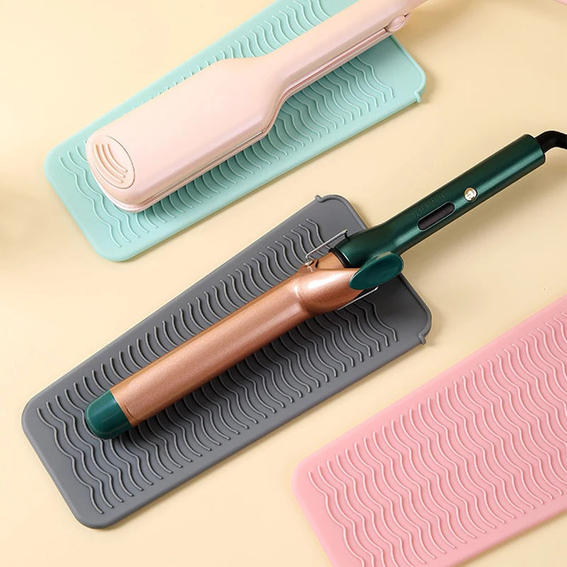 Silicone Curling Iron Cover & Heat-Resistant Styling Mat Hair Tool Accessory QXL