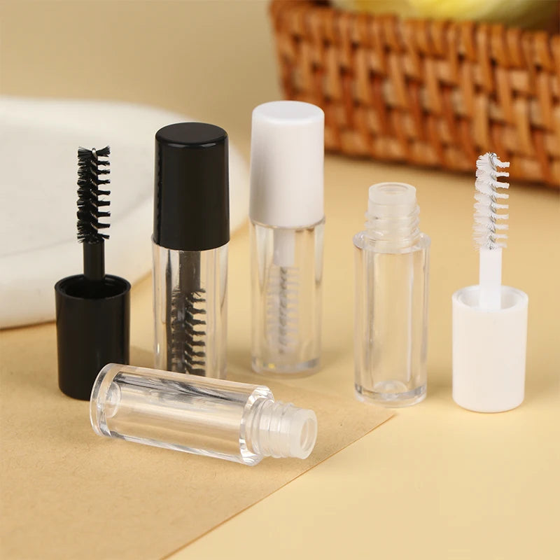 3-Pack Empty Mascara Tubes with Eyelash Wand | 1.2ml Refillable Refillable Mascara Tube QXL