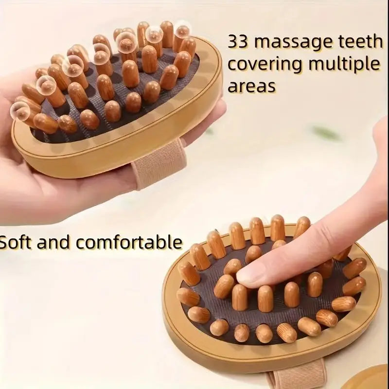Body Meridian Massage Brush | Home & Salon Wellness Tool Body Massage Brush QXL