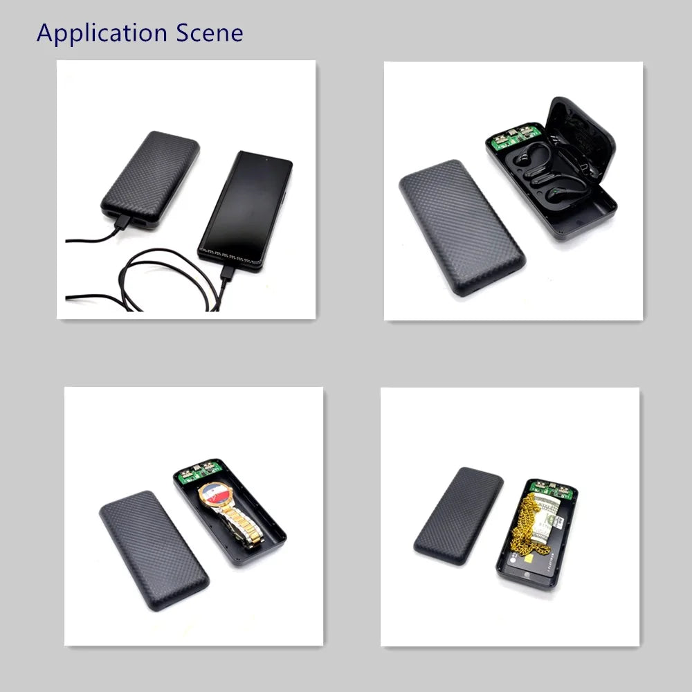 Power Bank Secret Stash Storage Box | Diversion Safe Black Diversion Stash Box QXL