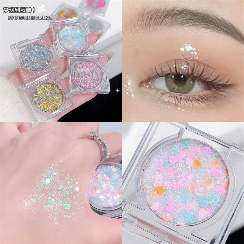Single-Color Eyeshadow | Matte, Shimmer & Highlighter Palette Eyeshadow Palette QXL