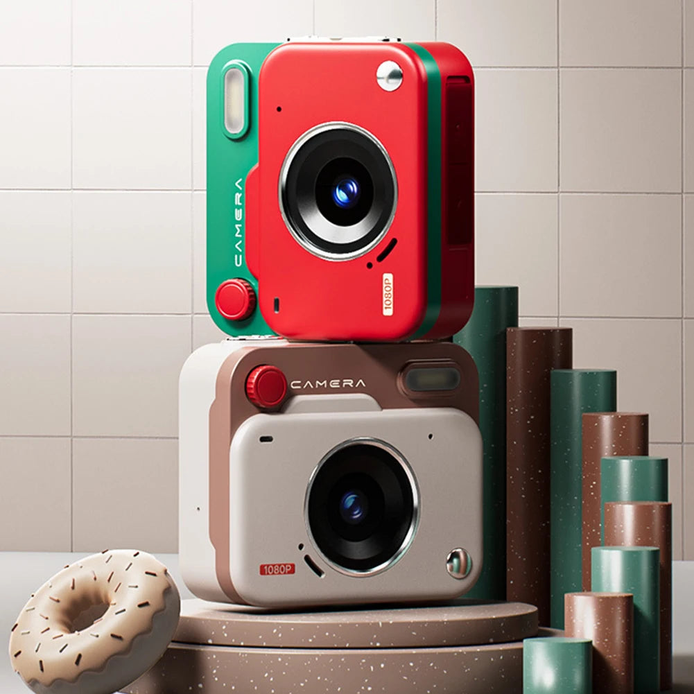 HD Retro Mini Digital Camera | 48MP, 1080P, Flash & Keychain Mini Digital Camera QXL