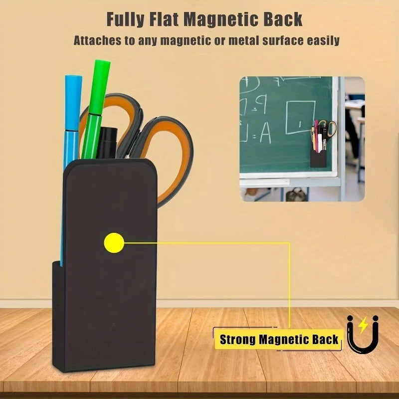 Magnetic Pen & Marker Holder Organizer – Whiteboard & Fridge Magnetic Pen Holder QXL