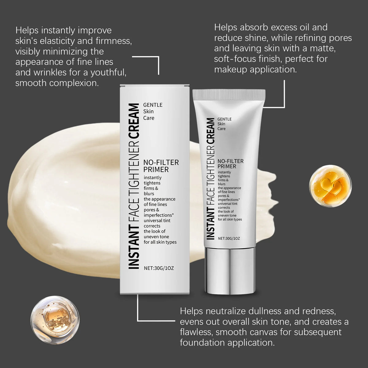 Facial Primer Cream – Moisturizing, Pore-Refining & Firming Facial Primer Cream QXL