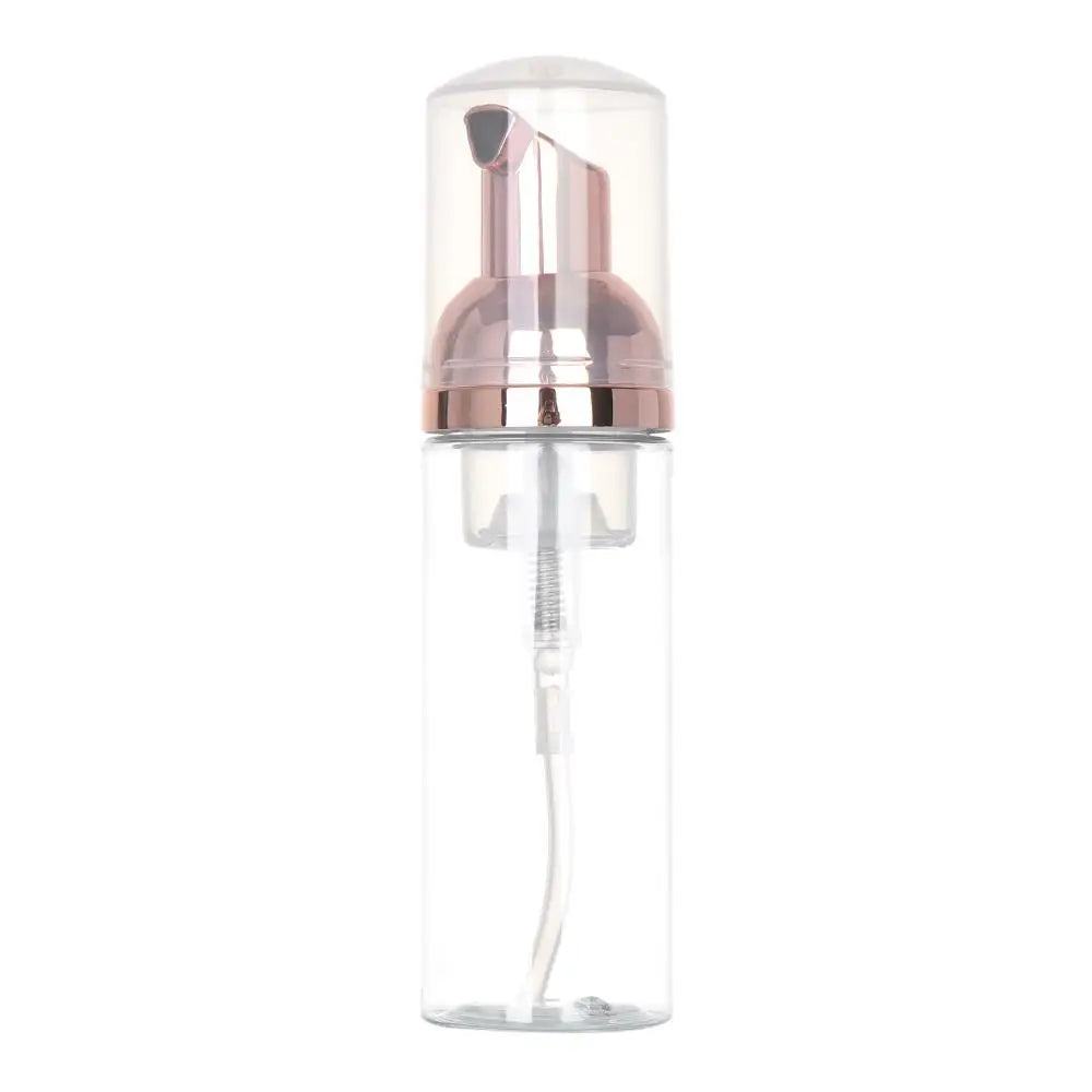 Foam Pump Bottle 30/50/80ml – Refillable Rose Gold Dispenser Foam Pump Bottle QXL Clear-Rose gold-50ml
