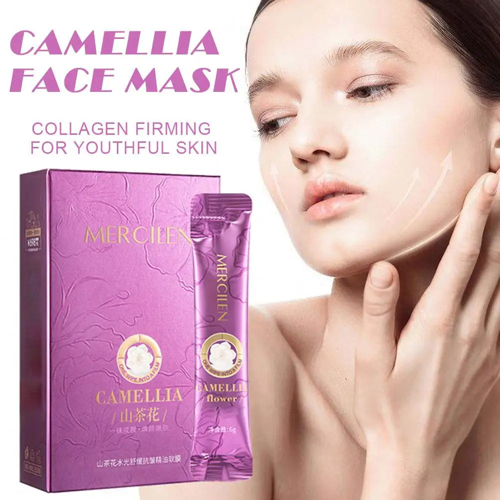 Camellia Peel-Off Face Mask | Hydrating & Firming 10-Pack Peel-Off Face Mask QXL