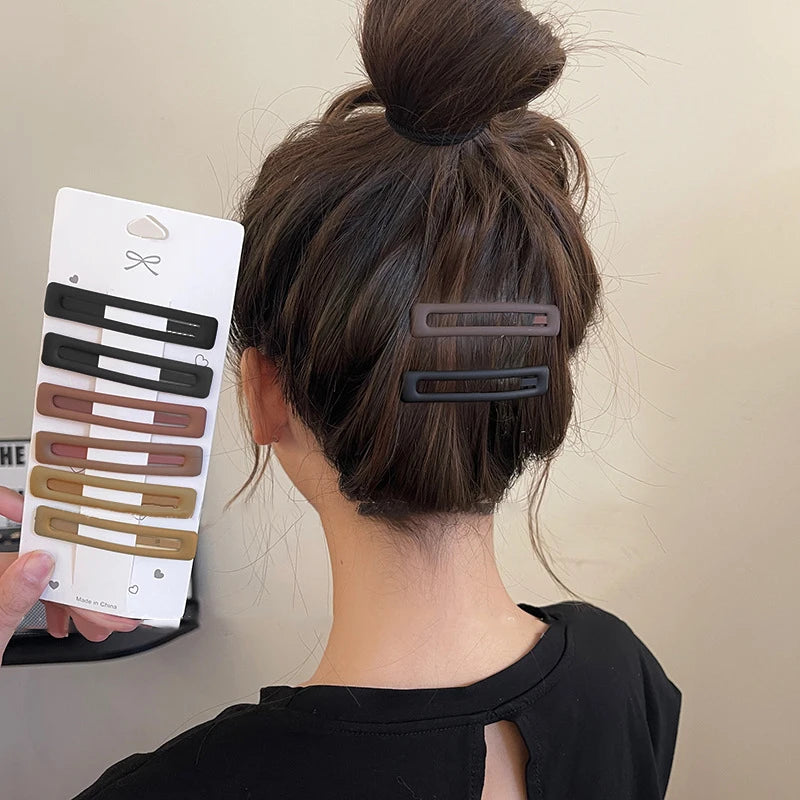 6-Pack Morandi BB Hair Side Clips for Women & Girls Hair Side Clips QXL