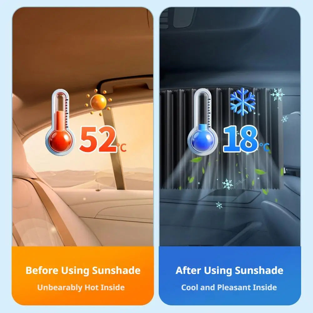 Car Side Window Sun Shade Blinds Set | UV Block & Heat Guard Car Window Sun Shade QXL