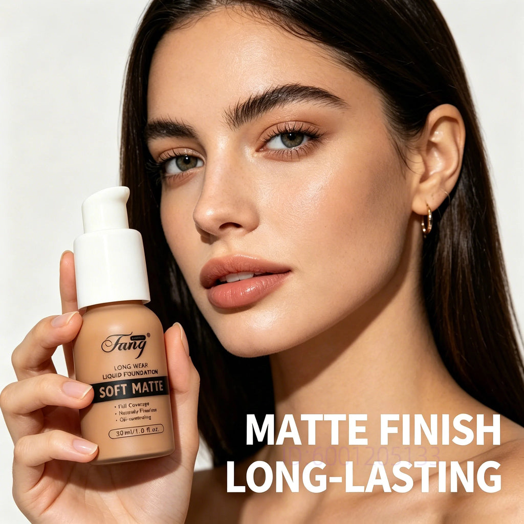 SEPORA Matte Liquid Foundation 30ml – 6 Shades, Full Coverage Liquid Foundation QXL