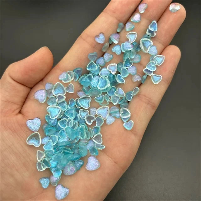 20-Pc 3D Aurora Camellia Nail Charms | Kawaii Resin Flowers 3D Nail Charms QXL 50pcs