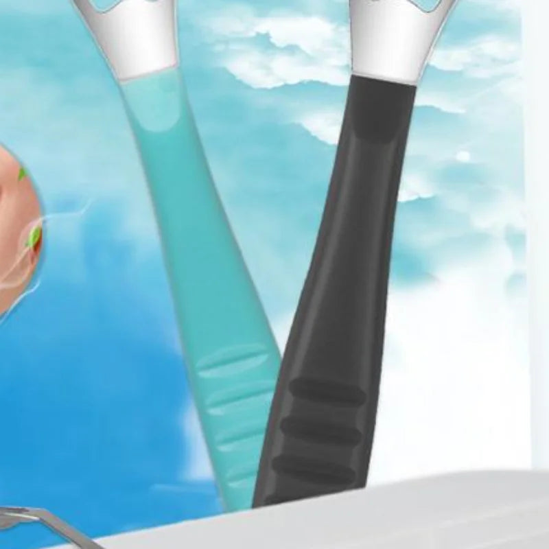 DIKALU Stainless Steel Tongue Scraper for Fresh Breath Tongue Scraper QXL