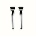Ultra-Thin Foundation Brush – Concealer & Contour Tool Foundation Makeup Brush QXL 2PC-Silver