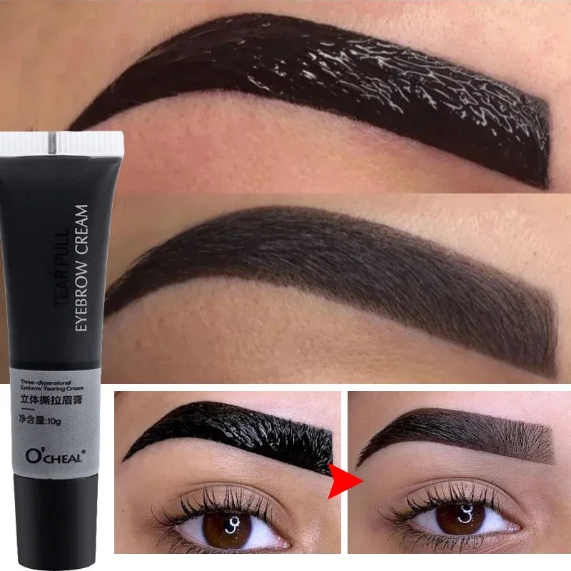 Peel-Off Eyebrow Tint Gel | Waterproof 5–7 Day Brow Color Eyebrow Tint Gel QXL
