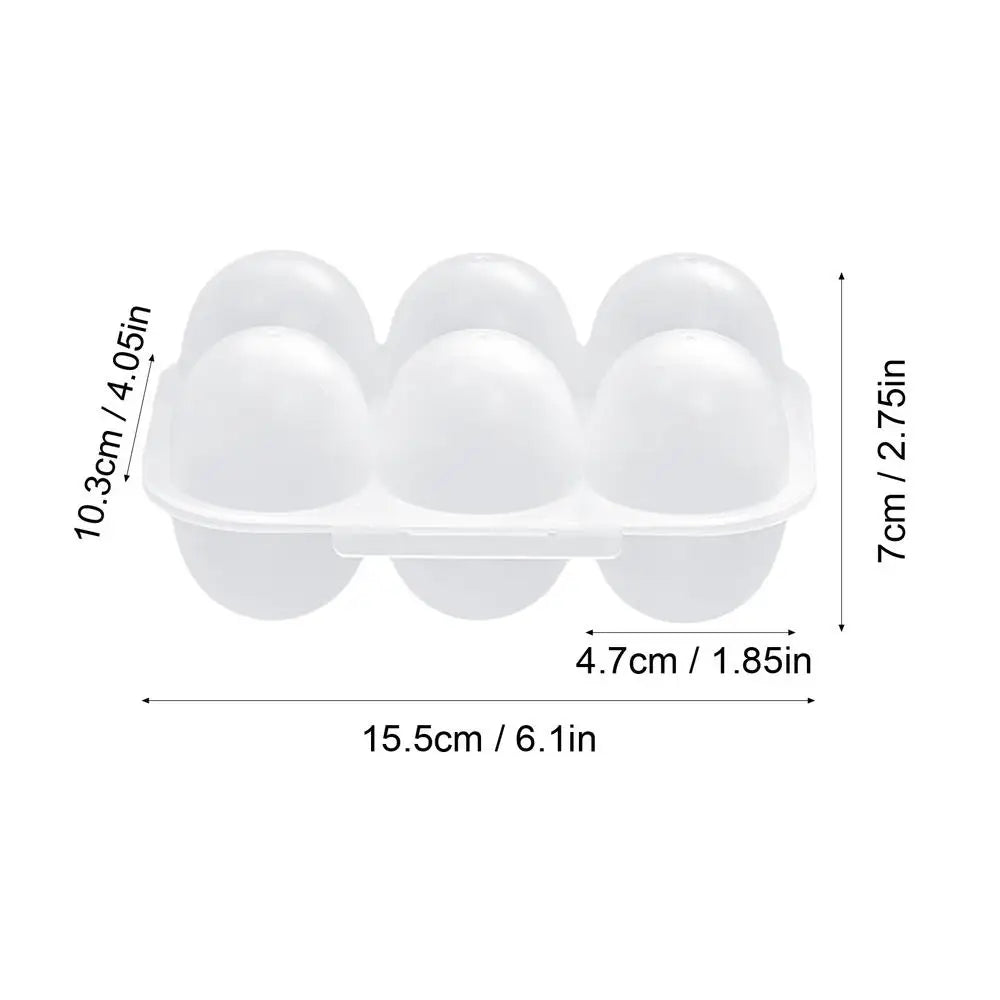 6-Egg Transparent Storage Container – Fridge, Camp & Travel Egg Storage Container QXL Clear
