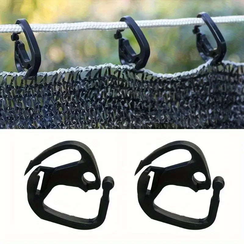 12-Pack Heavy Duty Shade Cloth Clips | Garden & Greenhouse Shade Net Clips QXL