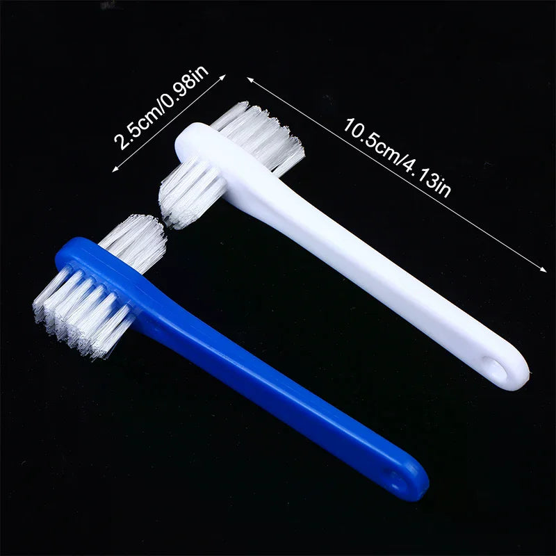 10-Pack Double-Sided Denture & Retainer Cleaning Brush Set Denture Cleaning Brush QXL