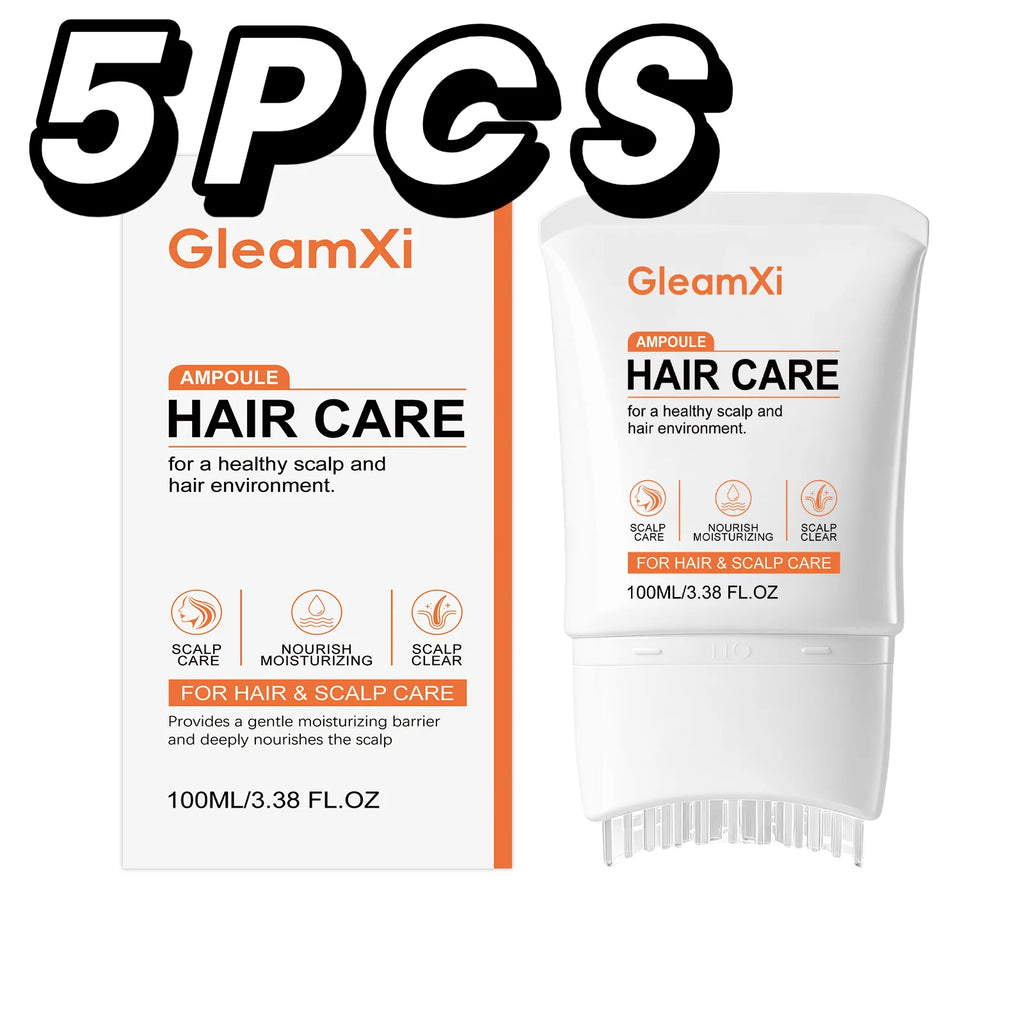 Gleamxi Volumizing Hair Serum | Castor & Rosemary Scalp Ampoule Scalp Ampoule Serum QXL 5PCS