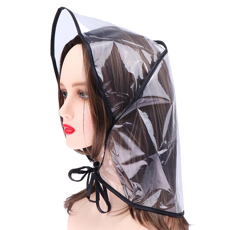 Clear Rain Bonnet Hat – Waterproof Hairstyle Protector Rain Bonnet Hat QXL