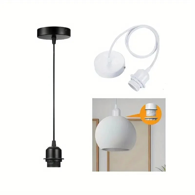 Vintage E27 Pendant Lamp Holder Socket with Hanging Wire Pendant Lamp Holder QXL