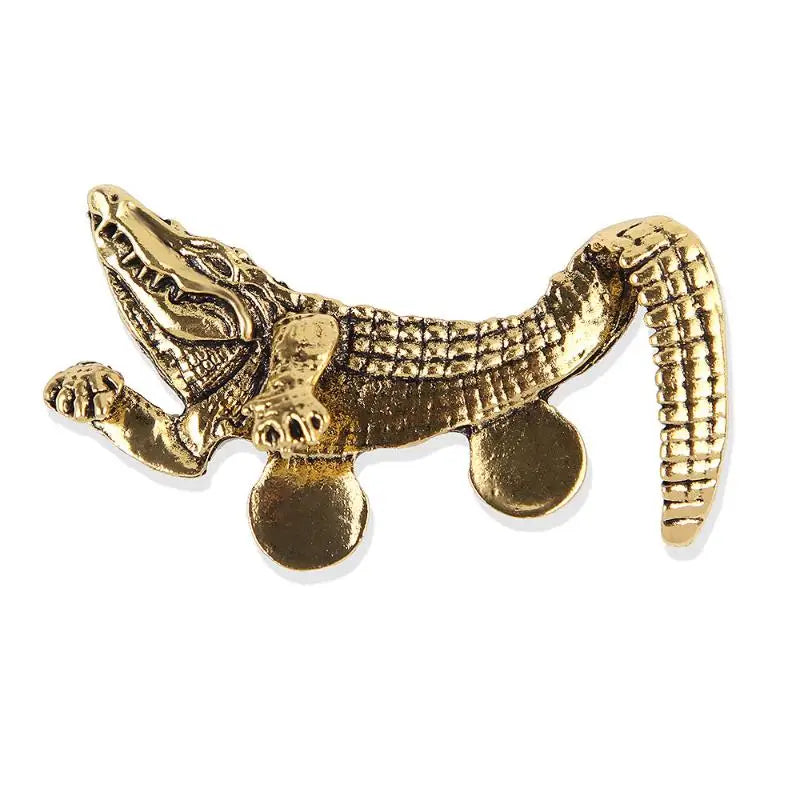 Vintage Crocodile & Octopus Men's Suit Lapel Brooch Pin Lapel Brooch Pin QXL A1