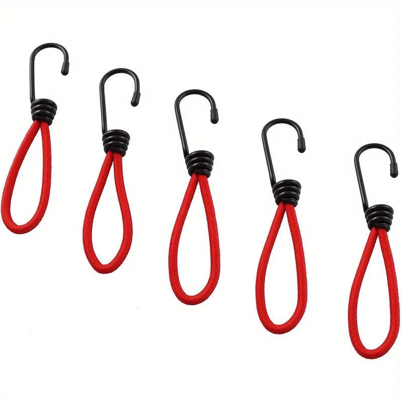 5-Pack Heavy Duty Bungee Cords with Hooks | Tie-Down Set Bungee Cord Set QXL 5pcs