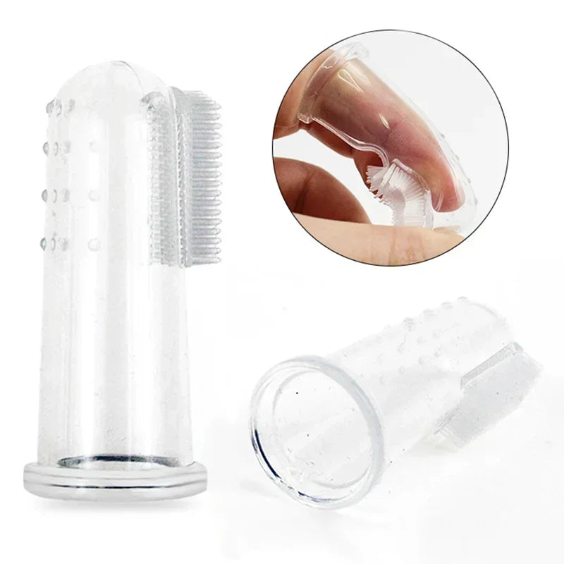 Silicone Pet Finger Toothbrush for Dogs & Cats | Dental Care Pet Finger Toothbrush QXL